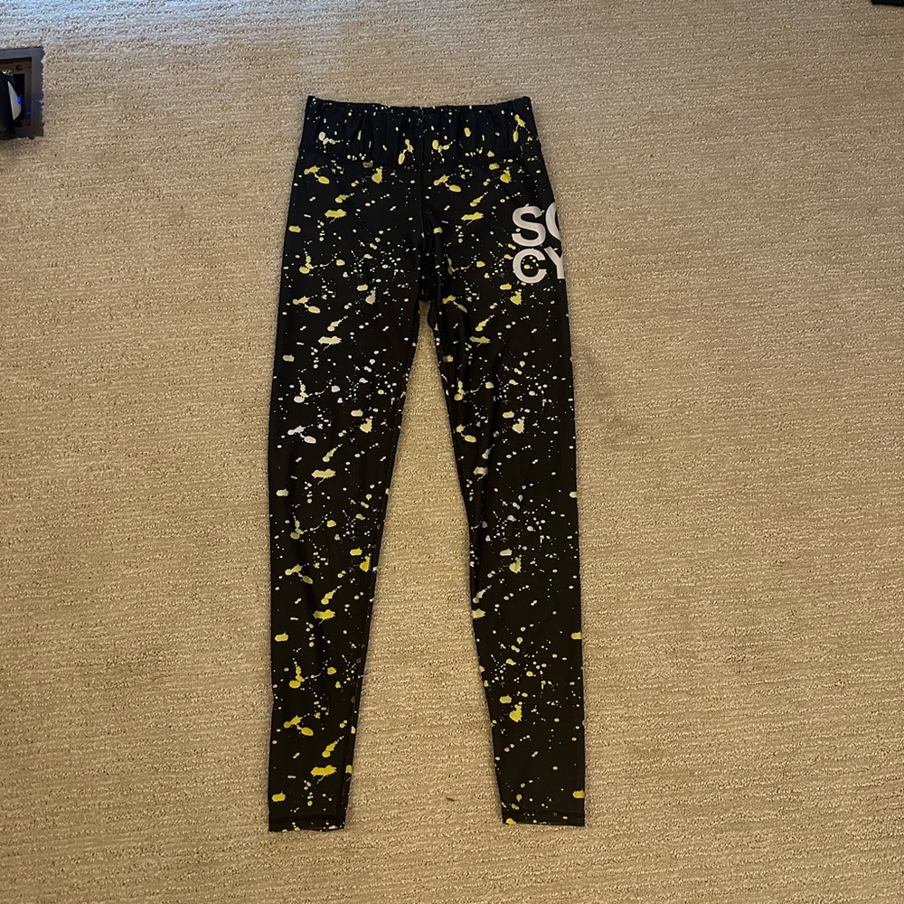 Terez Soulcycle splatter paint legging